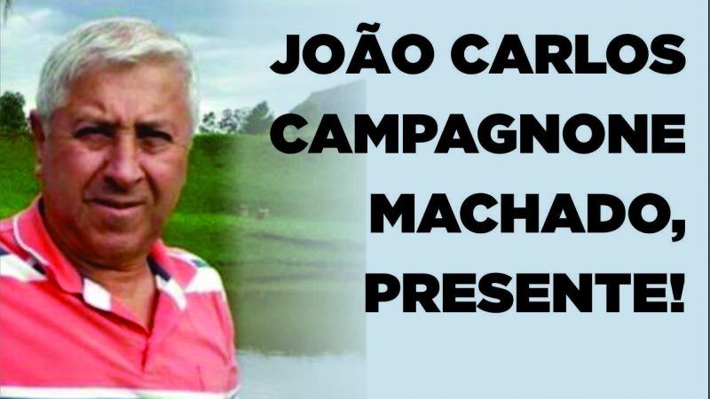 NOTA DE PESAR – JOÃO CARLOS CAMPAGNONE MACHADO