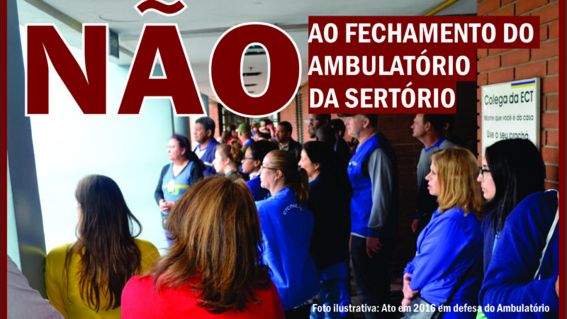 Não ao fechamento do Ambulatório da Sertório