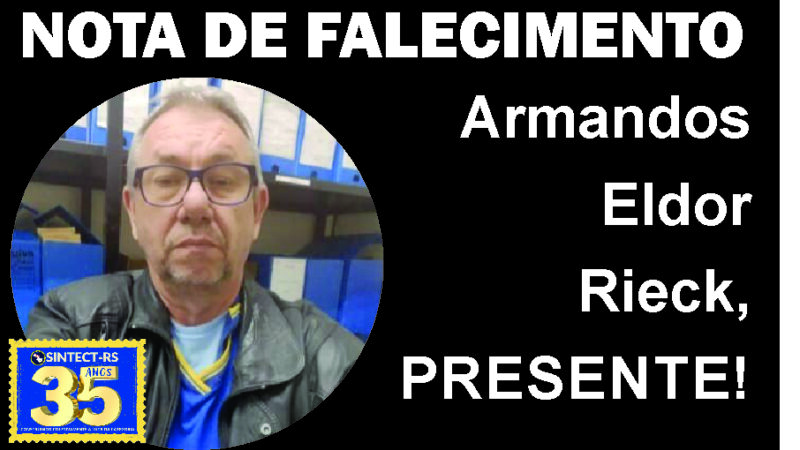 Nota de Falecimento – Armandos Eldor Rieck