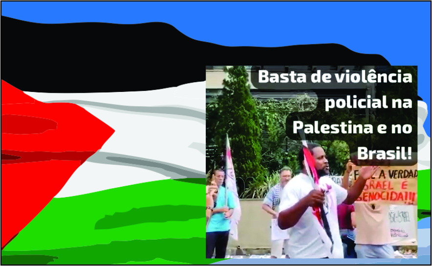 Ato denuncia genocídio do povo palestino e novo caso de racismo em Porto Alegre