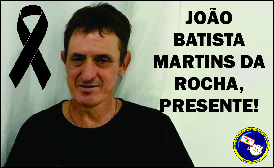 Nota de Pesar: João Batista Martins da Rocha