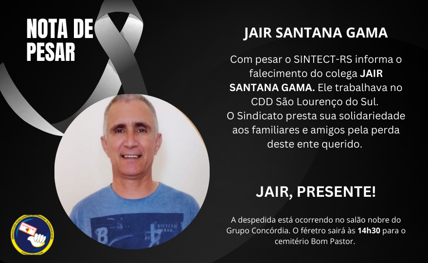 Nota de Pesar: Jair Santana Gama