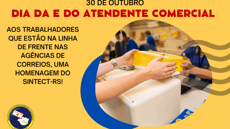 PARABÉNS A TODAS E TODOS OS ATENDENTES COMERCIAIS!