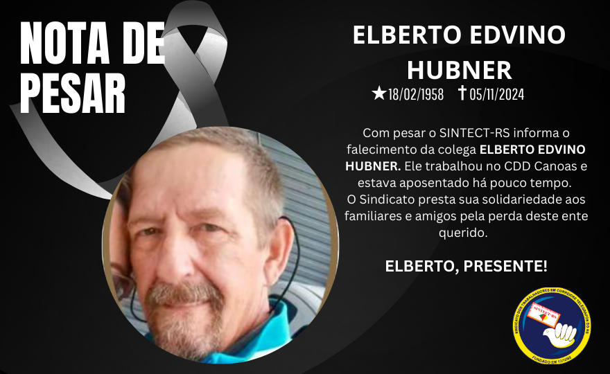 Nota de pesar: Elberto Edvino Hubner