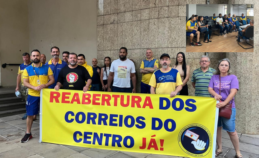 Ato denuncia descaso do Correios à população e à SRTE