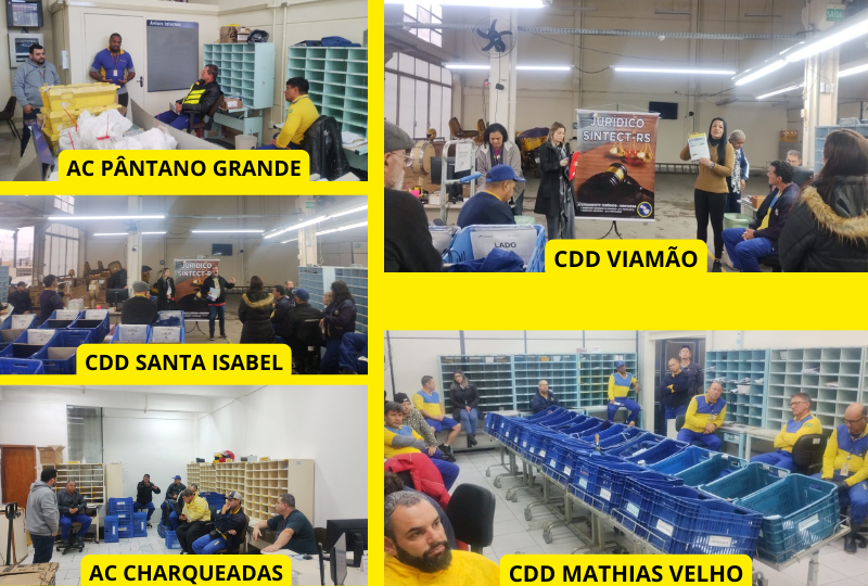SINTECT-RS dá seguimento às visitas para dialogar sobre ações jurídicas com os trabalhadores/as