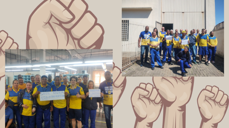 CDD’s Santa Cecília e Menino Deus manifestam apoio à greve dos trabalhadores de Hortênsias