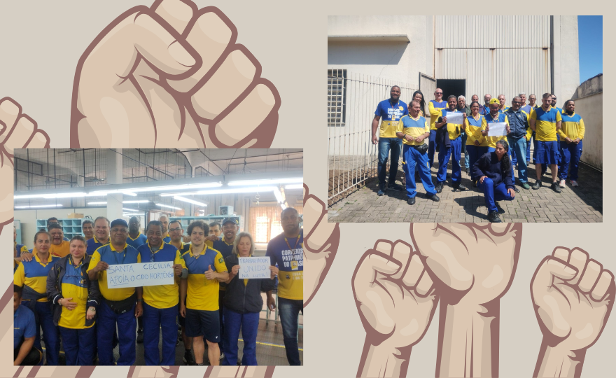 CDD’s Santa Cecília e Menino Deus manifestam apoio à greve dos trabalhadores de Hortênsias