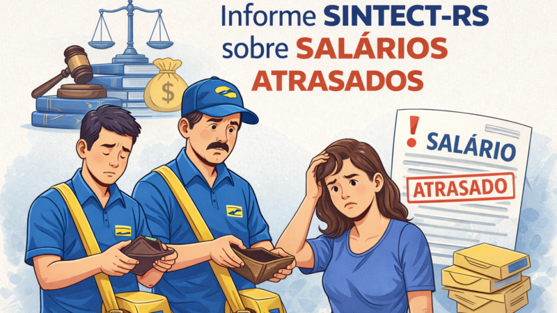 SINTECT-RS informa sobre salários atrasados