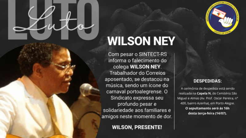 NOTA DE PESAR – WILSON NEY