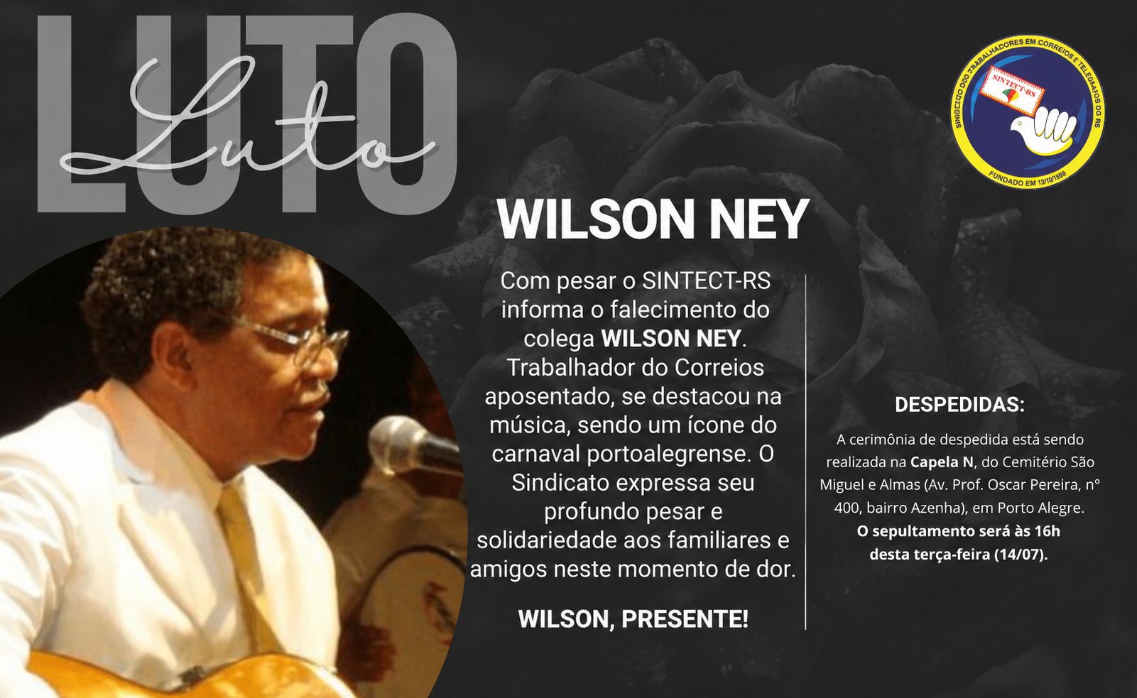 NOTA DE PESAR – WILSON NEY