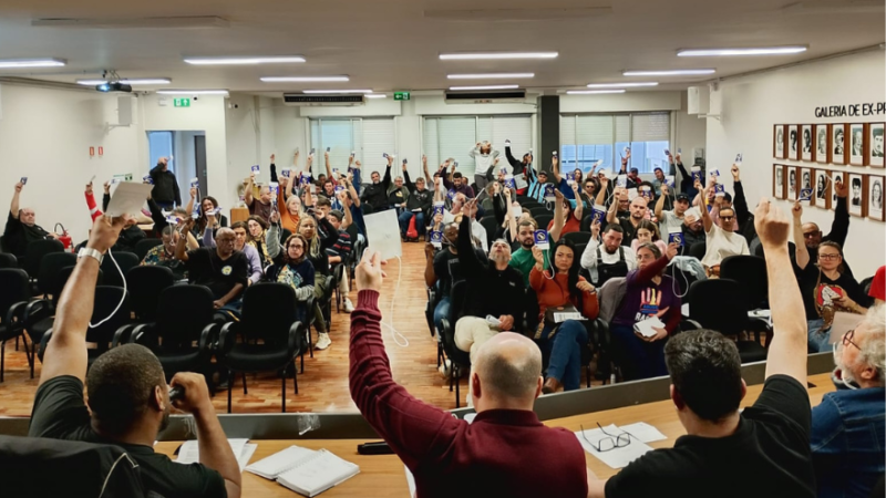 SINTECT-RS PRESTA CONTAS À CATEGORIA QUE APROVA CONTAS DA ENTIDADE