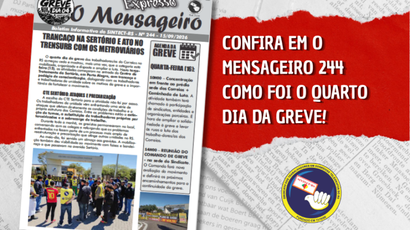 MENSAGEIRO EXPRESSO 244 – TRANCAÇO NA SETÓRIO!