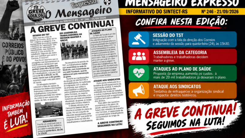 GREVE CONTINUA!