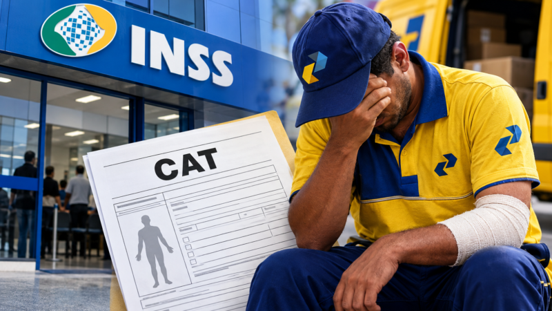 INSS RECONHECE ACIDENTE DE TRABALHO, MAS CORREIOS SE NEGAM A EMITIR CAT