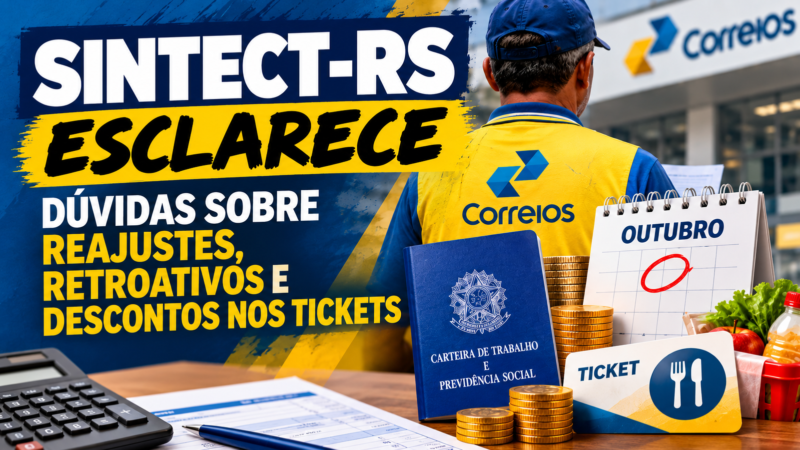 SINTECT-RS ESCLARECE DÚVIDAS SOBRE REAJUSTES, RETROATIVOS E DESCONTOS NOS TICKETS