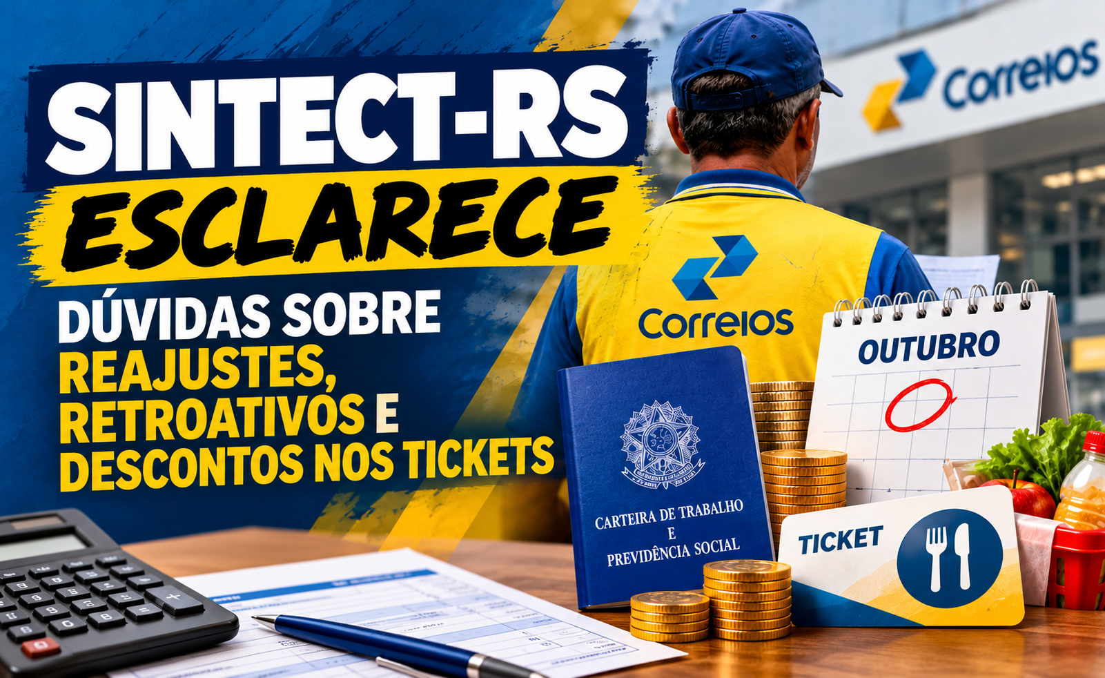 SINTECT-RS ESCLARECE DÚVIDAS SOBRE REAJUSTES, RETROATIVOS E DESCONTOS NOS TICKETS